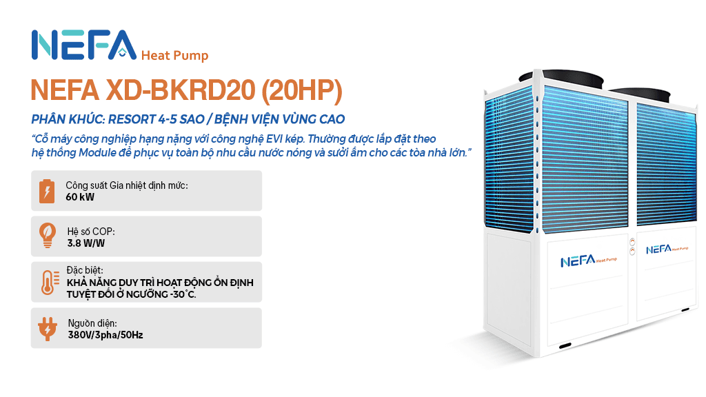 Máy bơm nhiệt XD-BKRD20