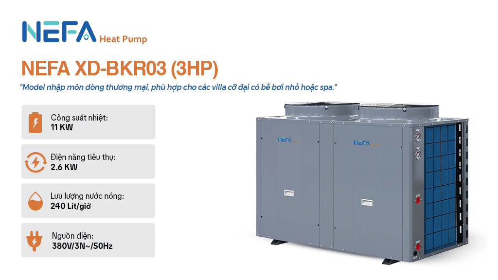 Máy nước nóng trung tâm công nghiệp XD-BKR03