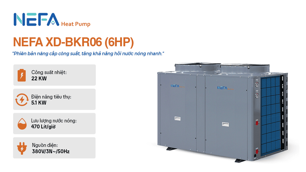 Máy nước nóng trung tâm công nghiệp XD-BKR06