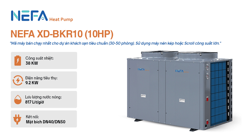 Máy nước nóng trung tâm công nghiệp XD-BKR10