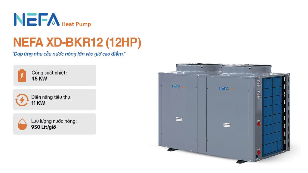 Máy nước nóng trung tâm công nghiệp XD-BKR12