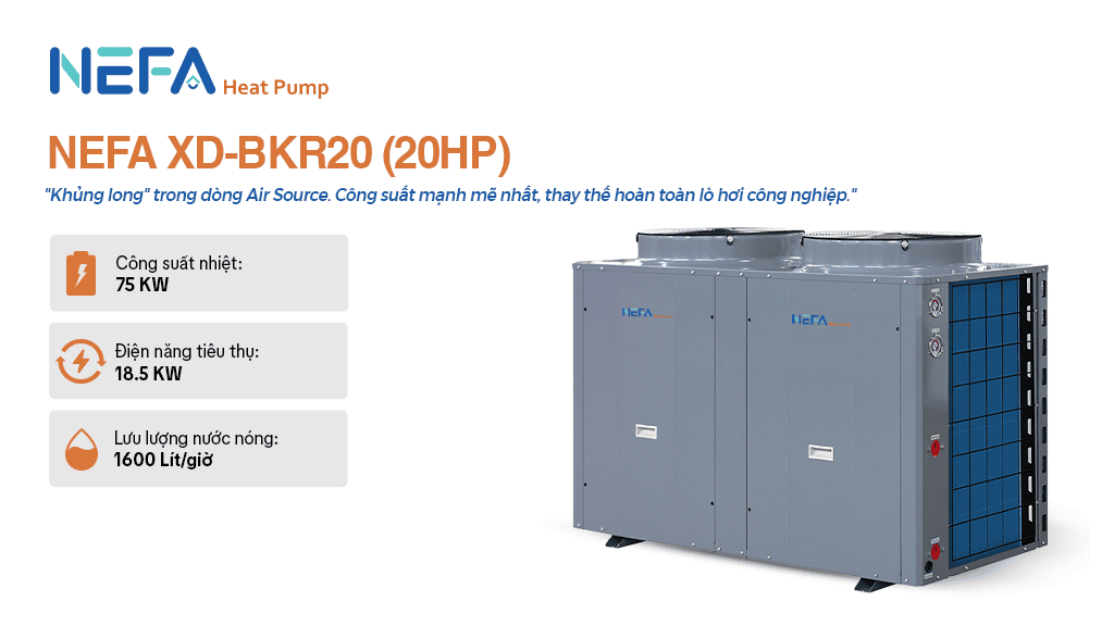 Máy nước nóng trung tâm công nghiệp XD-BKR20