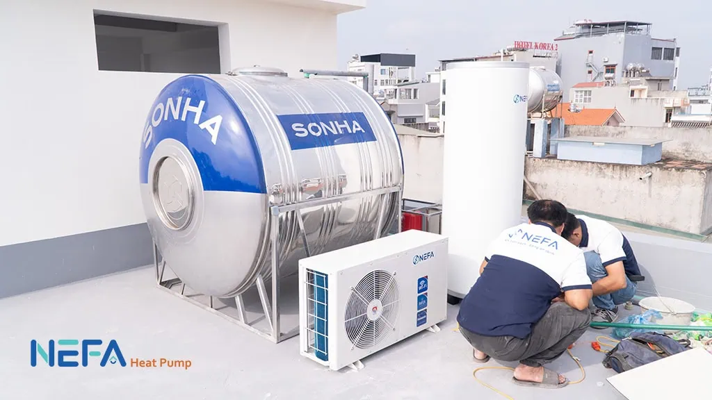 Bơm nhiệt giải nhiệt nước là gì? Cấu tạo và nguyên lý hoạt động.