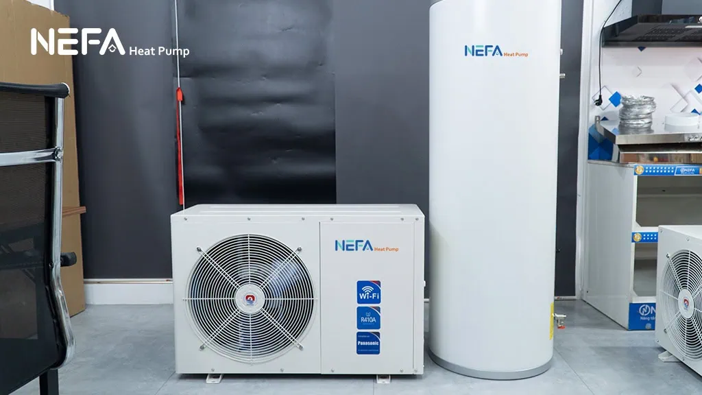 NEFA Heatpump - Giải pháp máy nước nóng trung tâm bền bỉ, tối ưu vận hành.